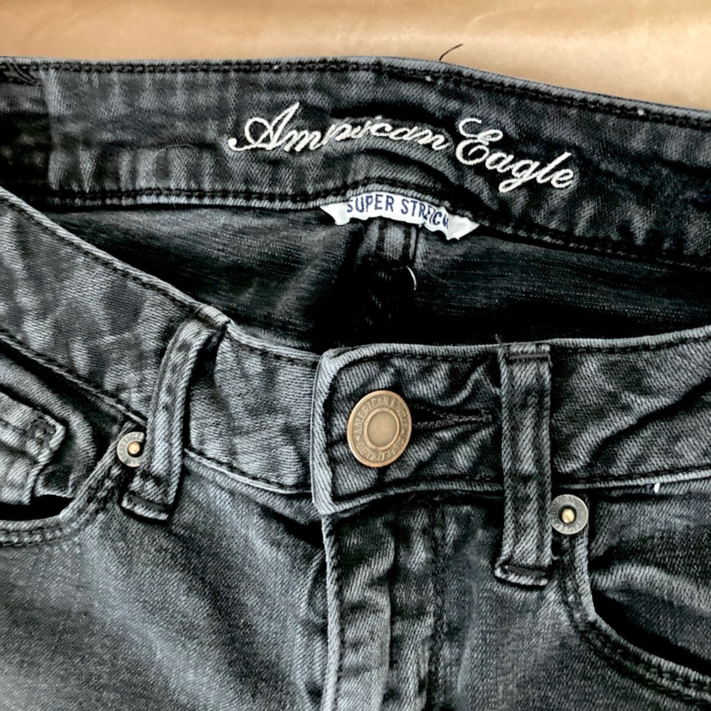 American Eagle Black Skinny Jeans - Short